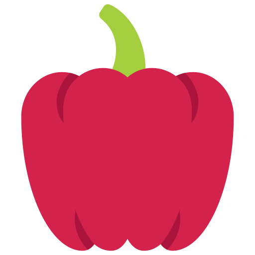 Bell pepper Juicy Fish Flat icon