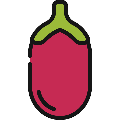 aubergine Juicy Fish Lineal color icon