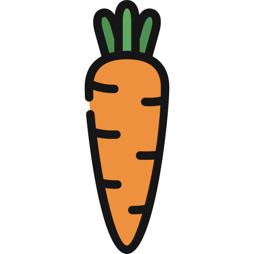 Carrots Juicy Fish Lineal color icon