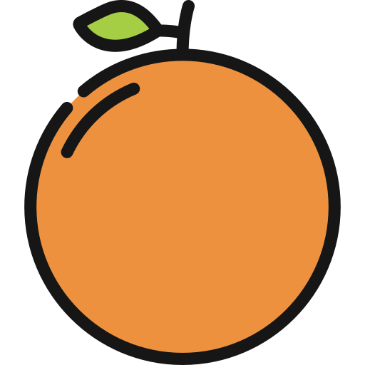 orange Juicy Fish Lineal color icon