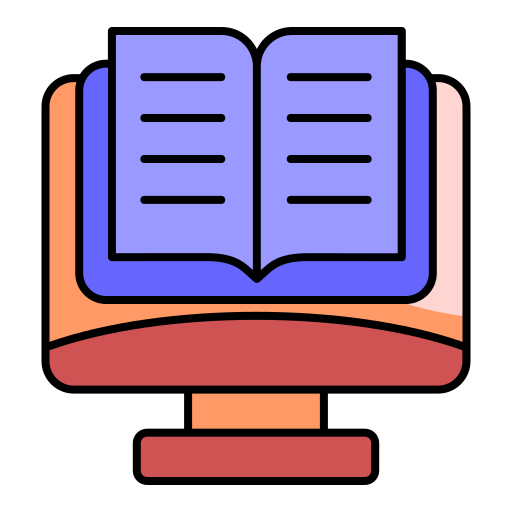 digitale bibliotheek Generic color lineal-color icoon