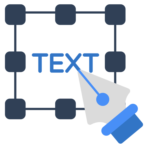 herramienta de texto Generic color fill icono