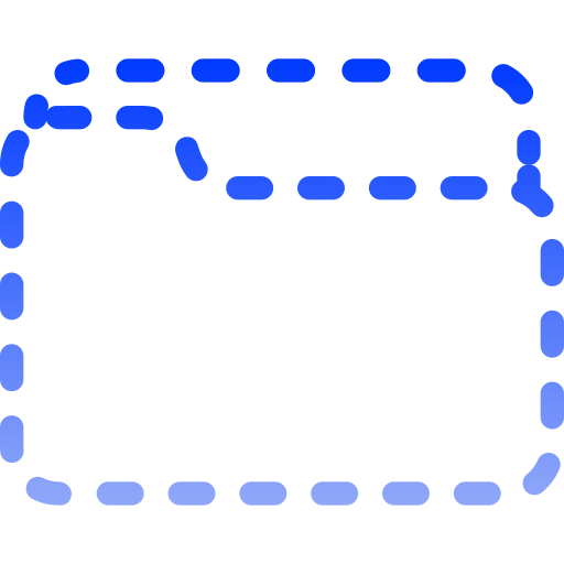 carpeta Generic gradient outline icono