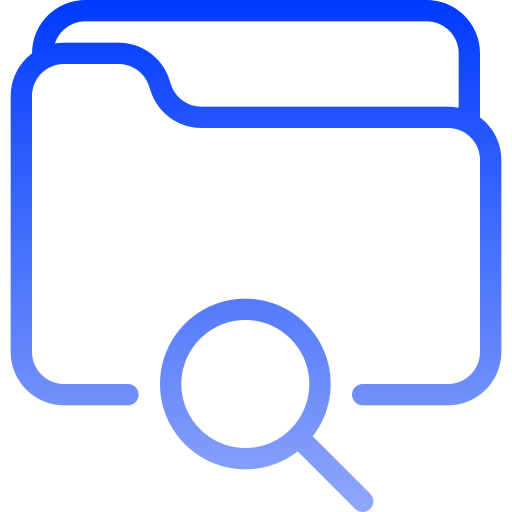 Search Generic gradient outline icon