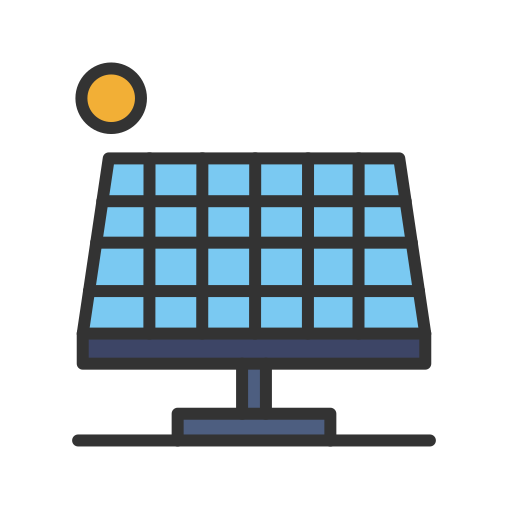 ソーラーパネル Generic color lineal-color icon