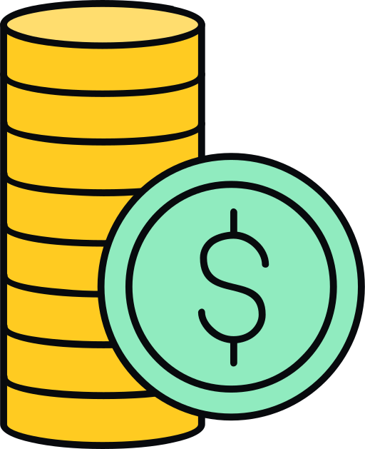 Coins Generic color lineal-color icon
