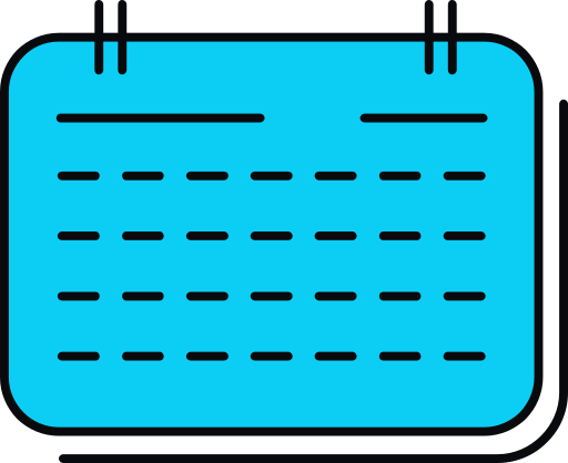 calendrier Generic color lineal-color Icône