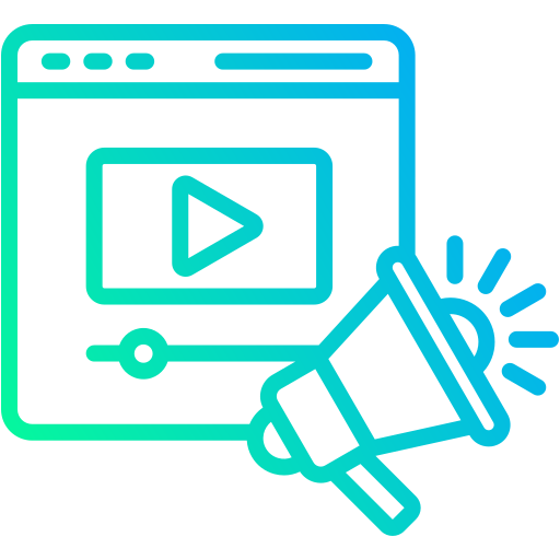 vídeo marketing Generic gradient outline icono