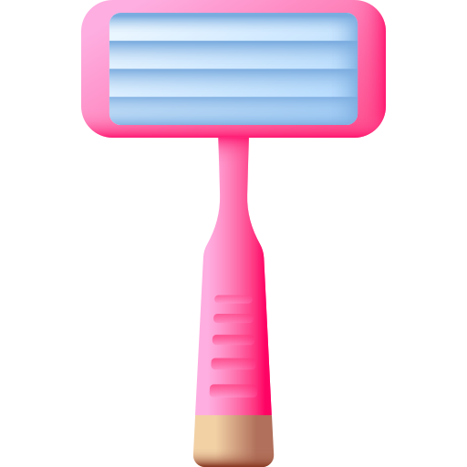 maquinilla de afeitar 3D Color icono