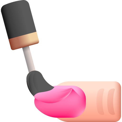 Nail polish 3D Color icon