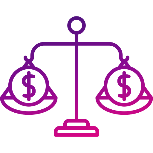 igualdad de salarios Generic gradient outline icono