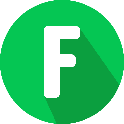 Letter f Generic color fill icon