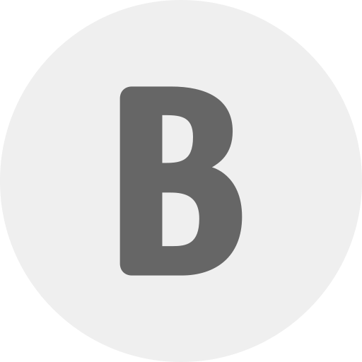 letra b Generic color fill icono