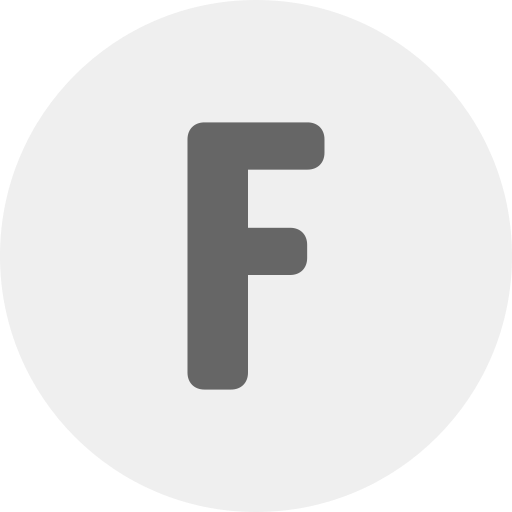 buchstabe f Generic color fill icon