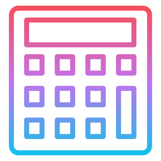 Calculator Generic gradient outline icon