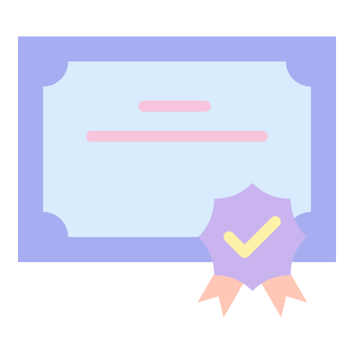 Diploma Generic color fill icon