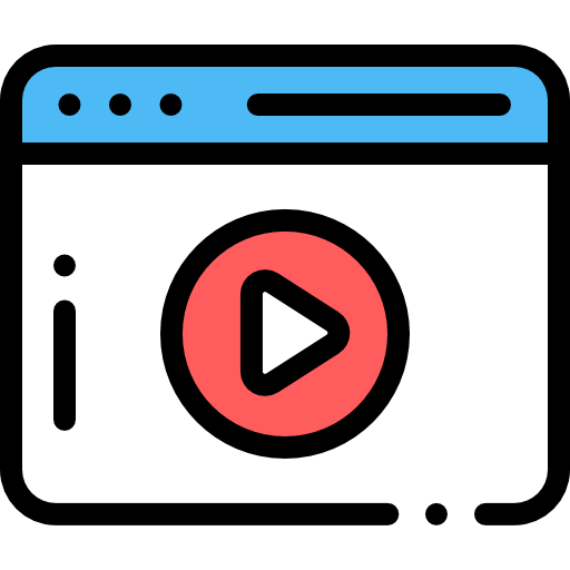 Video Detailed Rounded Lineal color icon