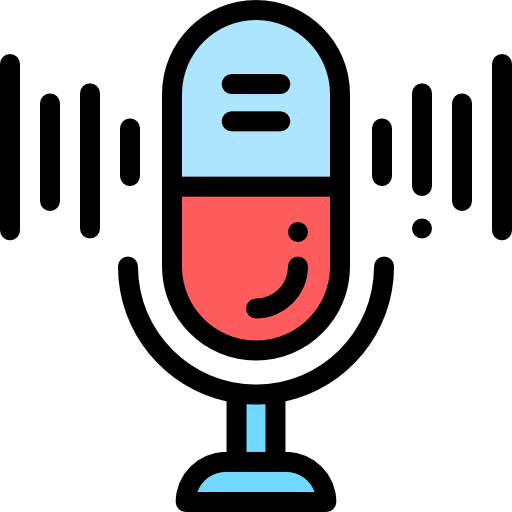 Microphone Detailed Rounded Lineal color icon