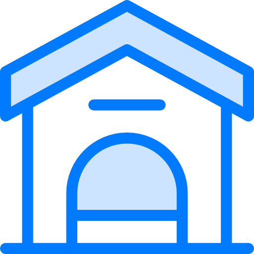 Dog house Vitaliy Gorbachev Blue icon