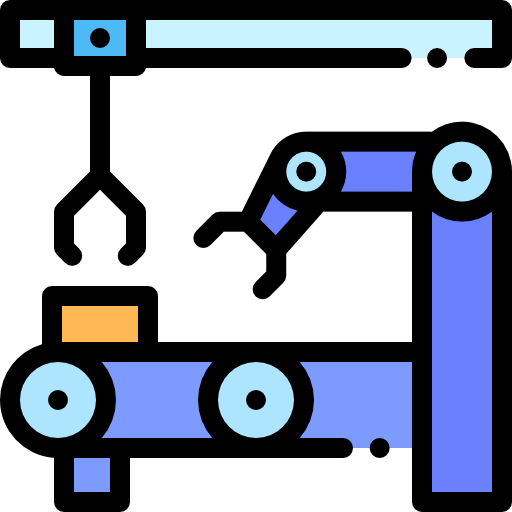 컨베이어 Detailed Rounded Lineal color icon