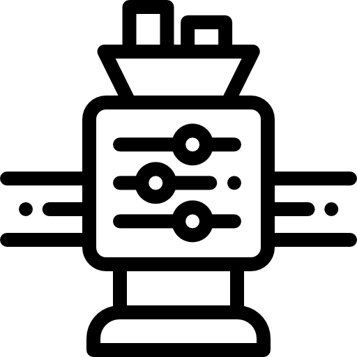 machine Detailed Rounded Lineal icoon