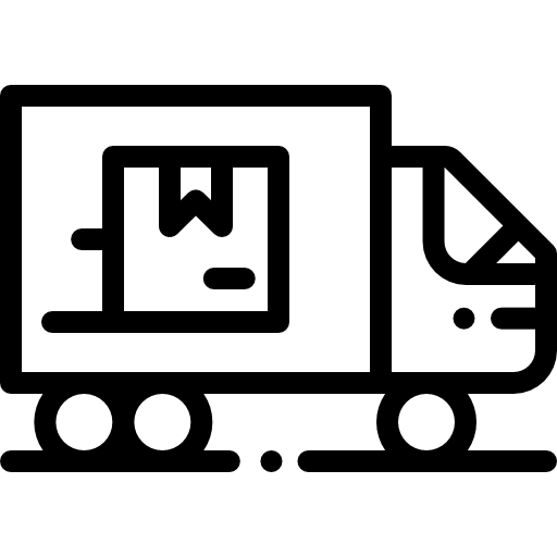 Грузовая машина Detailed Rounded Lineal иконка