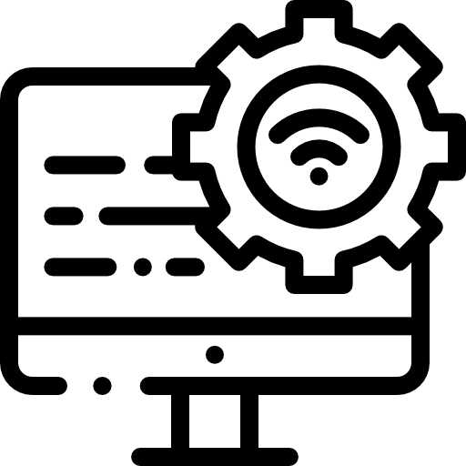 computadora Detailed Rounded Lineal icono