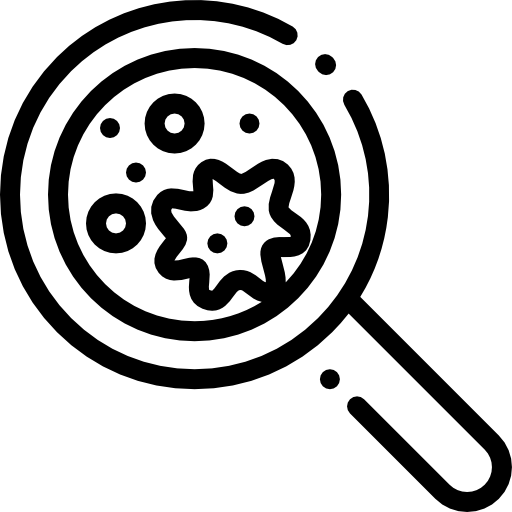 virus Detailed Rounded Lineal icona