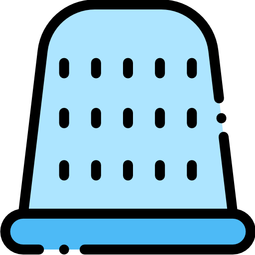 Sewing thimble Detailed Rounded Lineal color icon