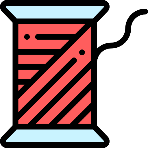 糸 Detailed Rounded Lineal color icon