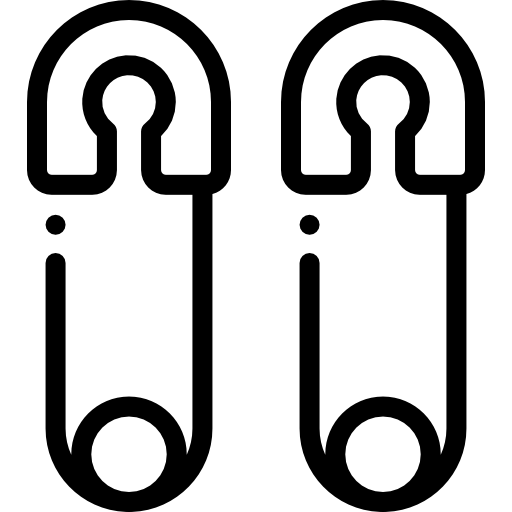 Английская булавка Detailed Rounded Lineal иконка