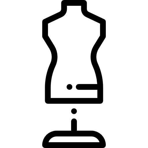 manichino Detailed Rounded Lineal icona