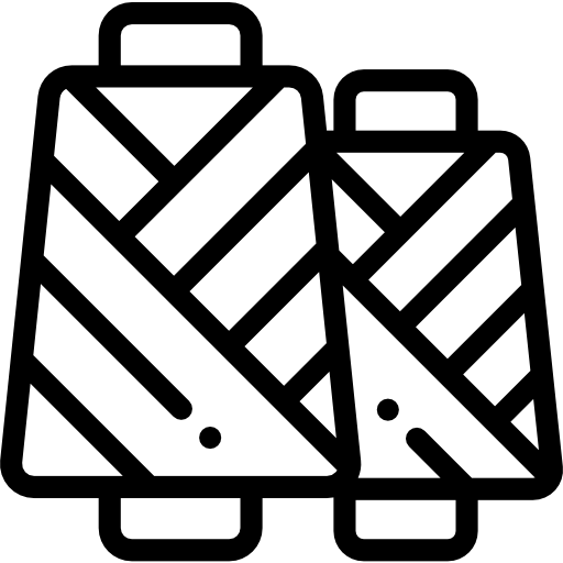 Катушка с нитью Detailed Rounded Lineal иконка