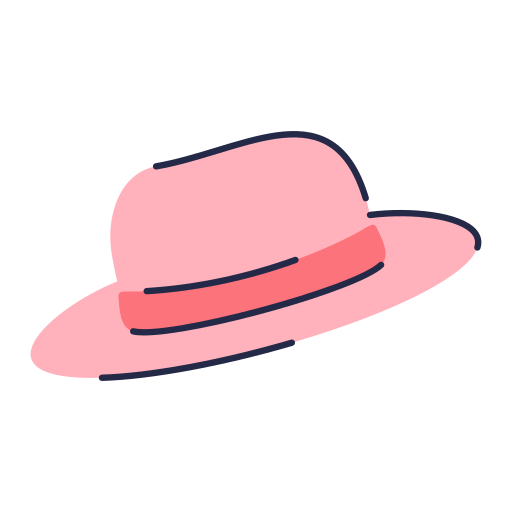 sombrero de playa Generic color fill icono