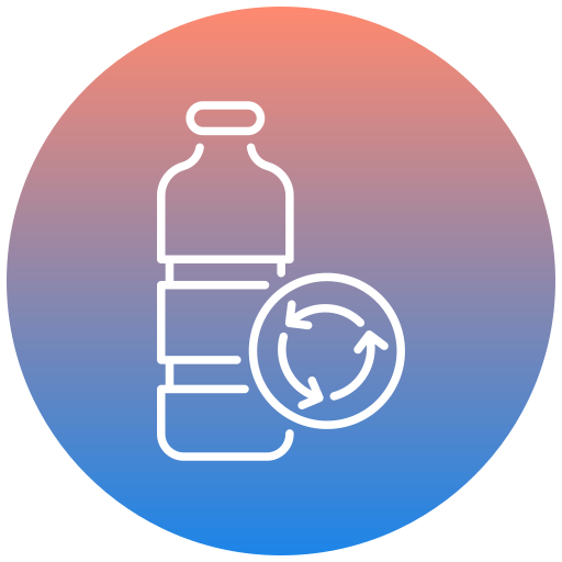 Plastic bottle Generic gradient fill icon