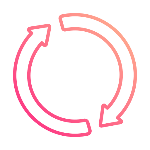 円形の矢印 Generic gradient outline icon