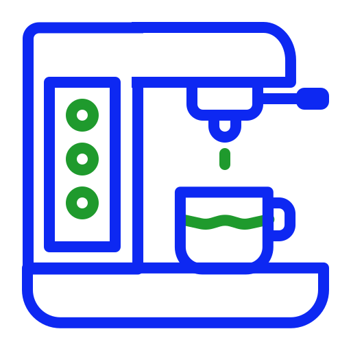 koffiezetapparaat Generic color outline icoon