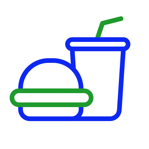 fast food Generic color outline icoon