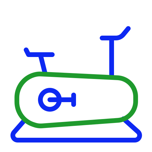 Велотренажер Generic color outline иконка