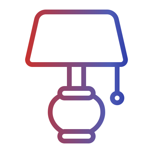 Table lamp Generic gradient outline icon