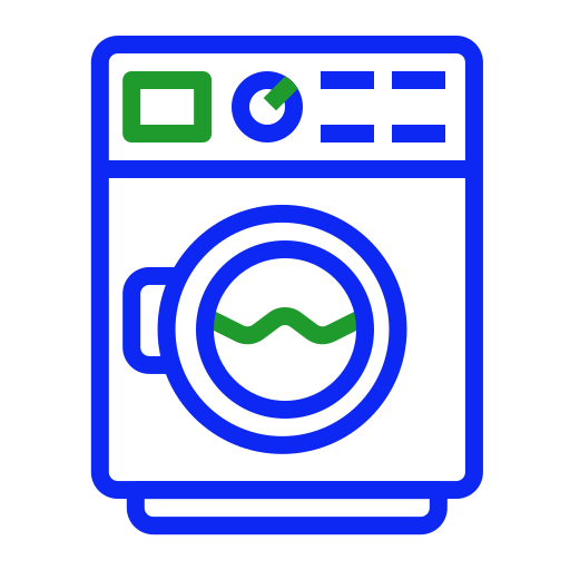 máquina de lavar Generic color outline Ícone
