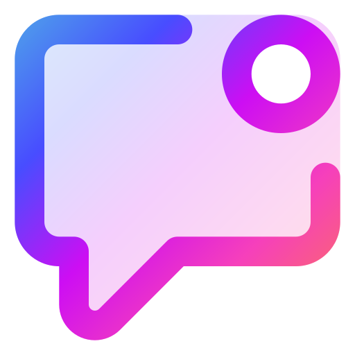 Chat Generic gradient outline icon