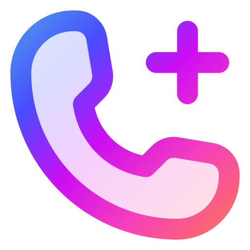 Call Generic gradient outline icon