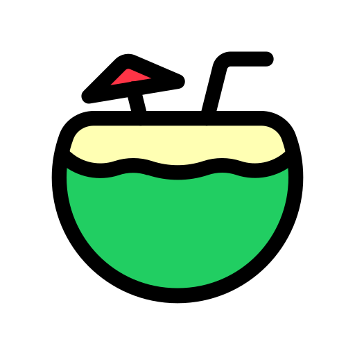 ココナッツ Generic color lineal-color icon