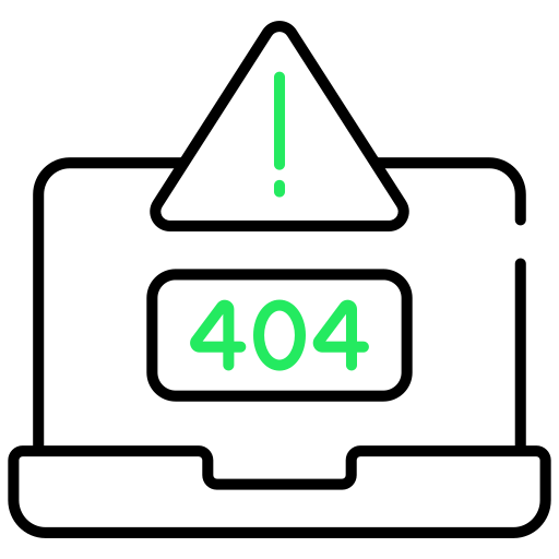 오류 404 Generic color outline icon