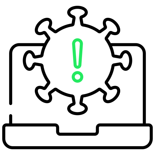 Virus attack Generic color outline icon
