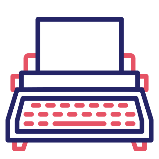 タイプライター Generic color outline icon