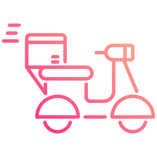 bici di consegna Generic gradient outline icona