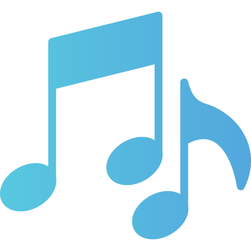 Music Generic gradient fill icon