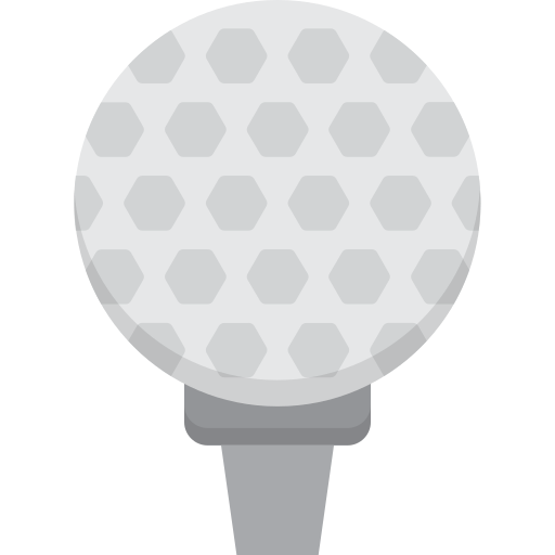 piłka golfowa Generic color fill ikona